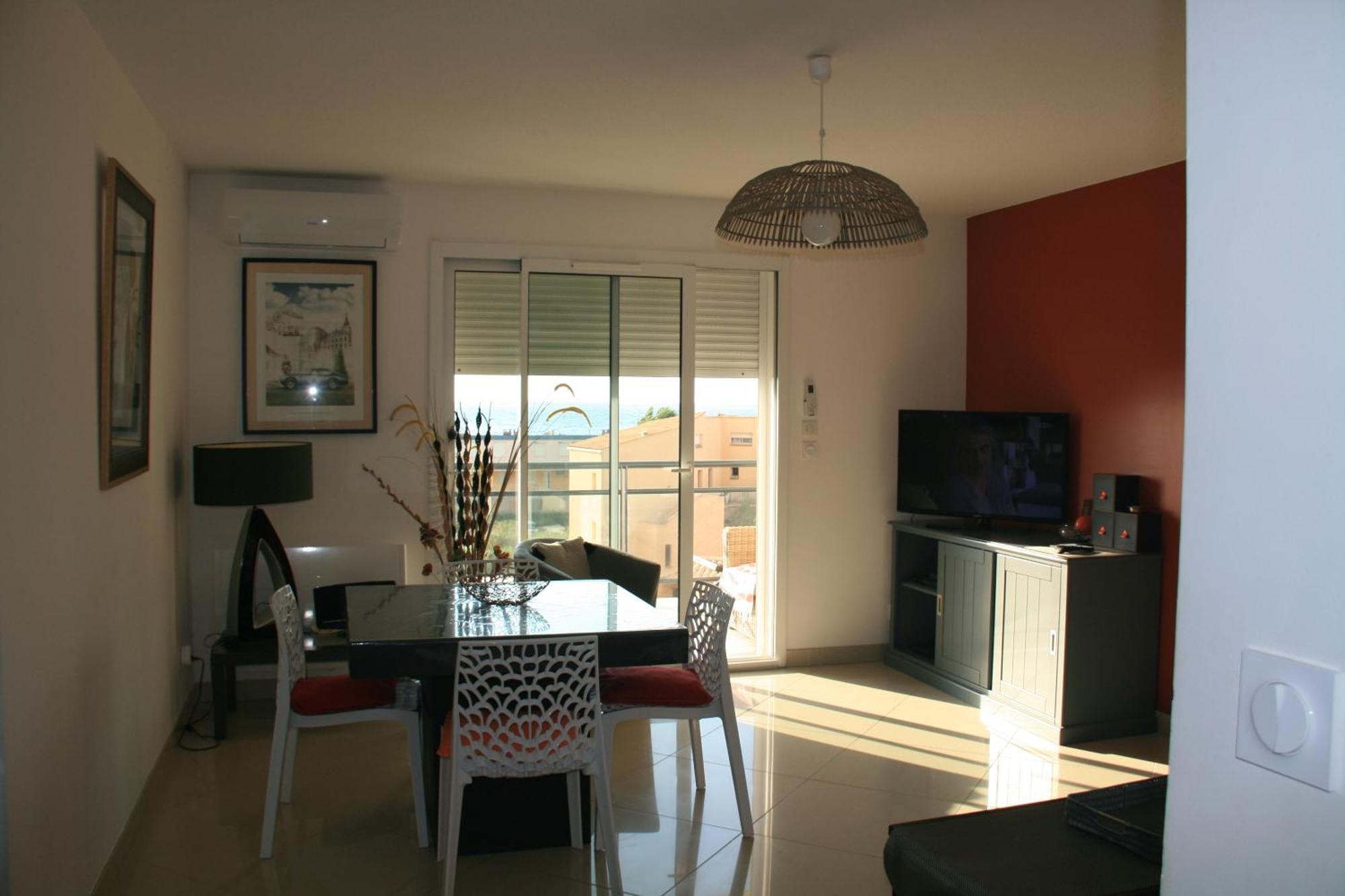 T3 Vue Mer 100M De La Plage Wifi Et Parking Saint-Pierre-la-Mer  Esterno foto